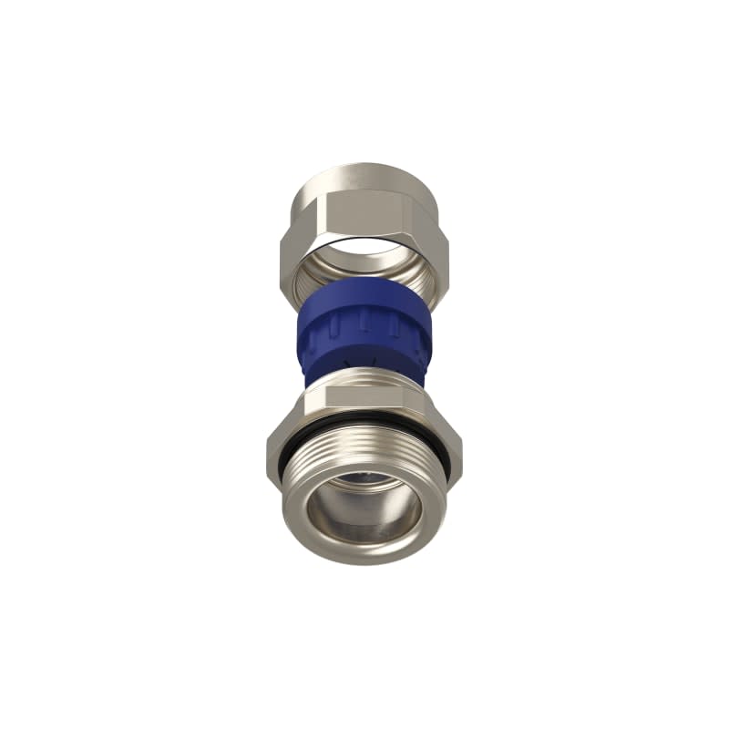 TEAFLEX - Pressacavo ISO32 11,5-15,5 FF per installazioni ferroviarie in ottone nichelato IP68.