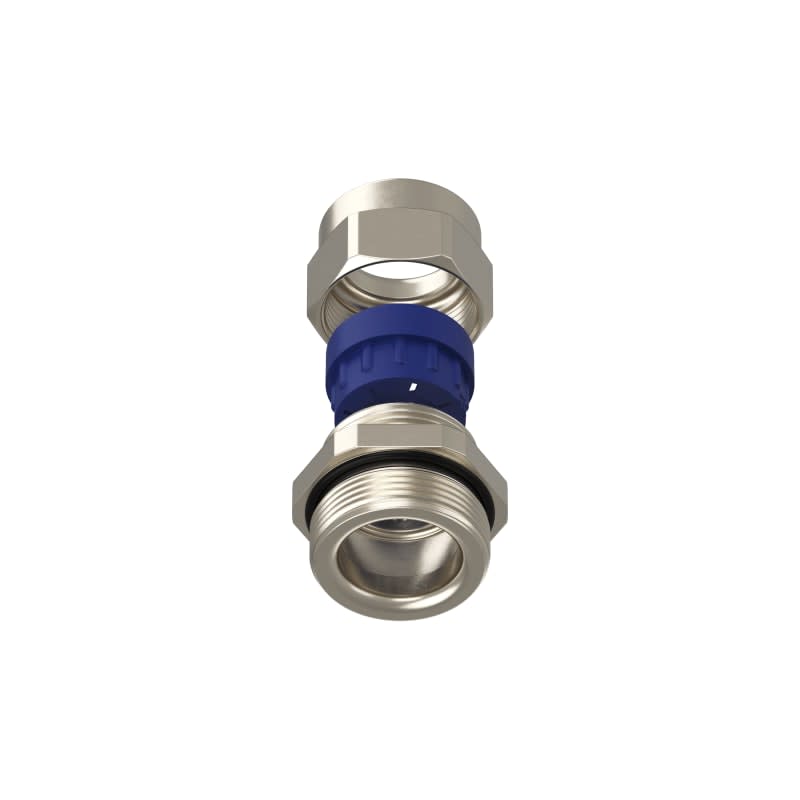 TEAFLEX - Pressacavo ISO32 17 -20,5 FF per installazioni ferroviarie in ottone nichelato IP68.