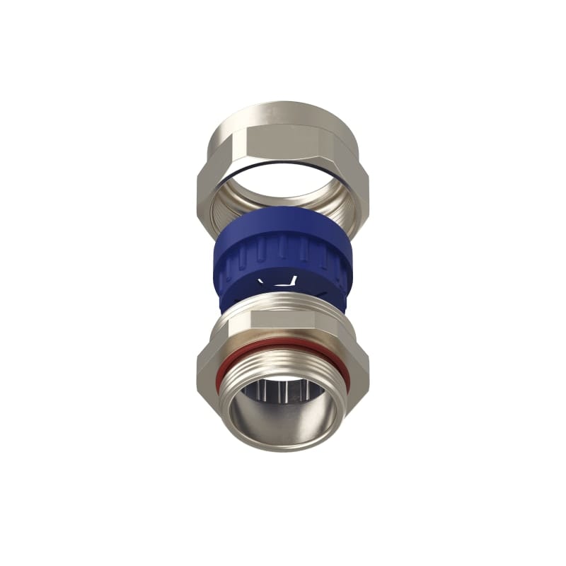 TEAFLEX - Pressacavo SF per installazioni ferroviarie in ottone nichelato IP68 ISO32 20 -25 TPE -40.