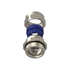 TEAFLEX - Pressacavo ISO40 24-28 FF per installazioni ferroviarie in ottone nichelato IP68.