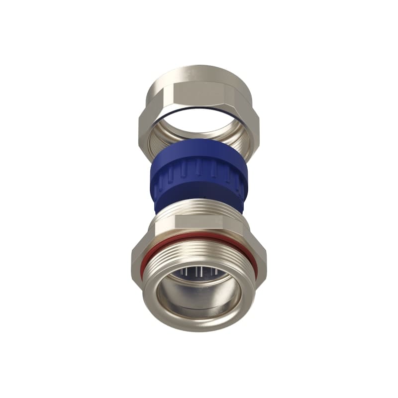 TEAFLEX - Pressacavo ISO40 11,5-15,5 TPE in ottone nichelato per installazioni ferroviarie con protezione IP68.