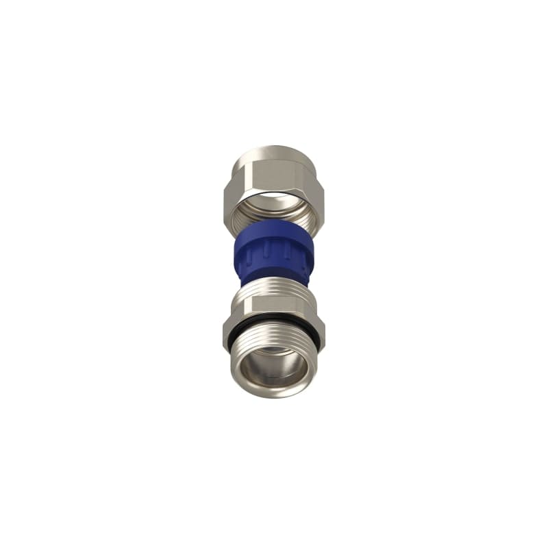 TEAFLEX - Pressacavo PG16 6,5-9,5 per installazioni ferroviarie in ottone nichelato IP68.