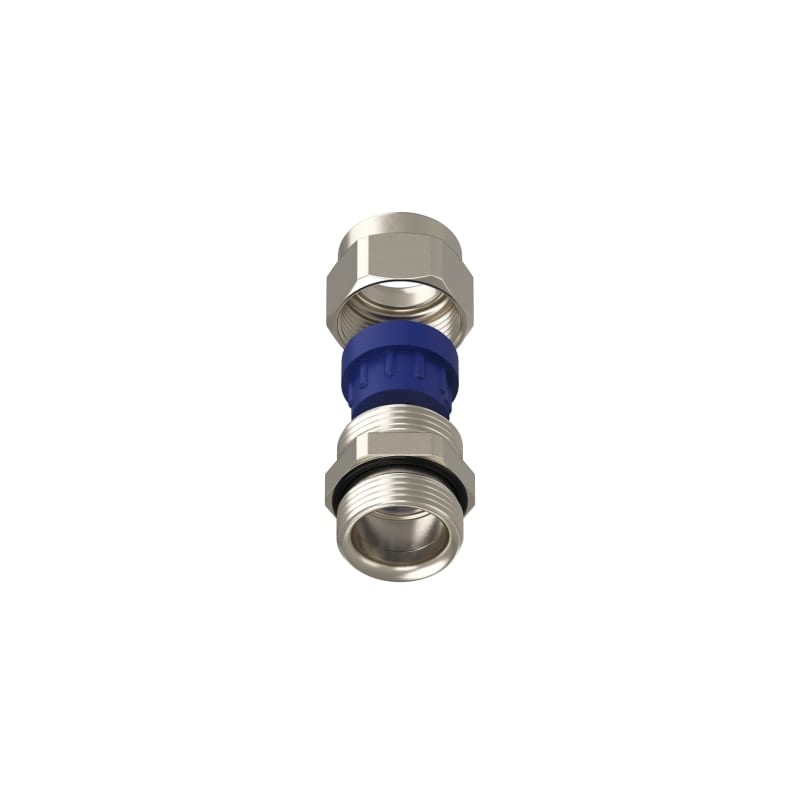 TEAFLEX - Pressacavo PG16 7-10,5 FF per installazioni ferroviarie in ottone nichelato IP68.