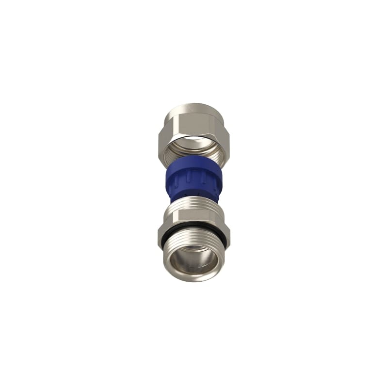 TEAFLEX - Pressacavo PG16 9-13 FF per installazioni ferroviarie in ottone nichelato IP68.