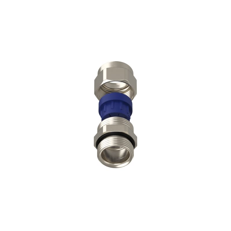 TEAFLEX - Pressacavo PG16 11,5-15,5 FF per installazioni ferroviarie in ottone nichelato IP68.