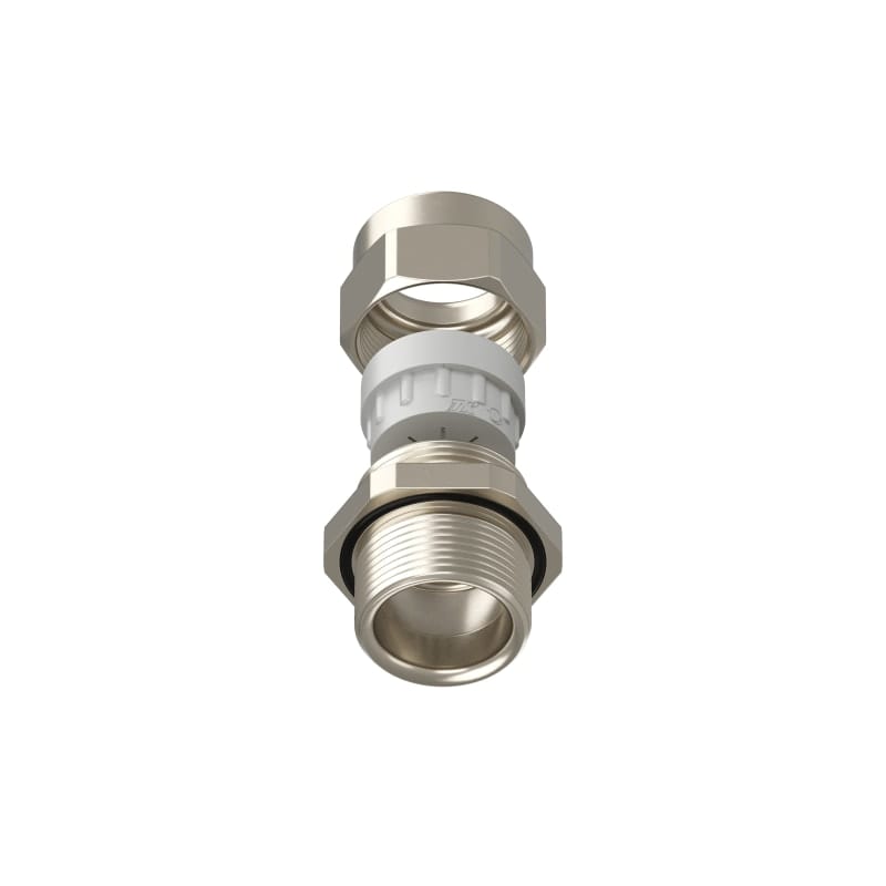 TEAFLEX - Pressacavo PG21-15mm.11,5-15,5 FF per installazioni ferroviarie in ottone nichelato IP68.