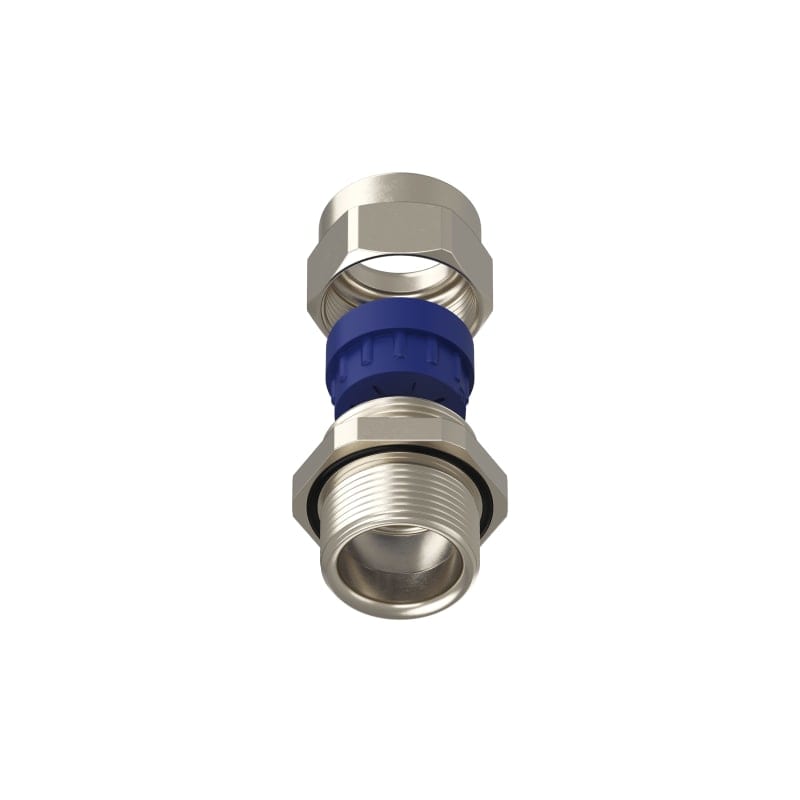 TEAFLEX - Pressacavo PG21-15MM.14-18 FF per installazioni ferroviarie in ottone nichelato IP68.