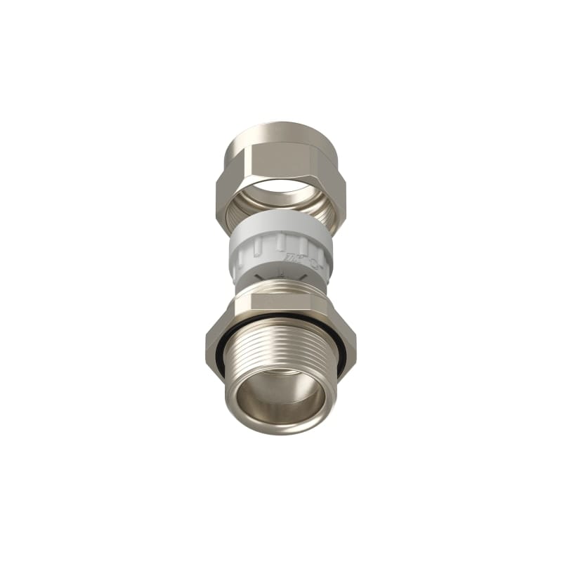 TEAFLEX - Pressacavo PG21-15MM.14-18 FF per installazioni ferroviarie in ottone nichelato IP68.