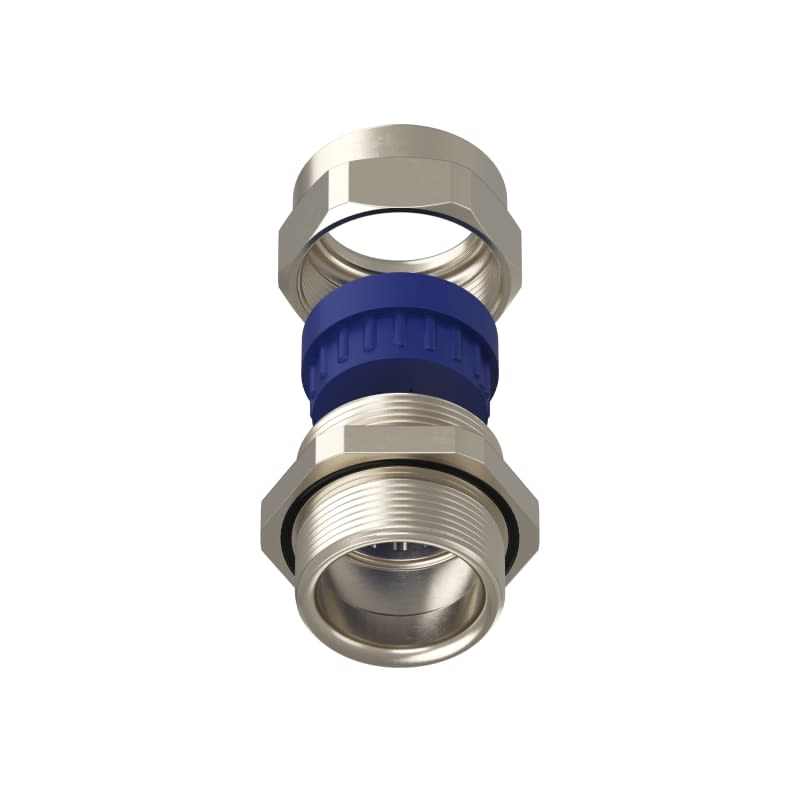 TEAFLEX - Pressacavo PG29-15MM.11,5-15,5 FF per installazioni ferroviarie in ottone nichelato IP68. 155FF16-15