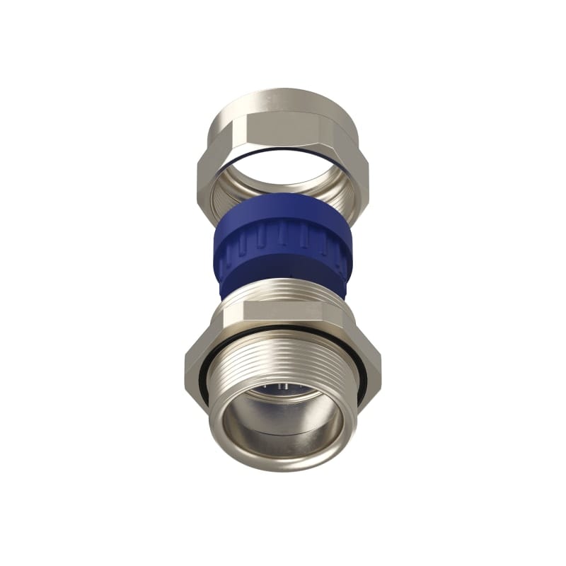 TEAFLEX - Pressacavo PG29-15MM.11,5-15,5 FF per installazioni ferroviarie in ottone nichelato IP68.