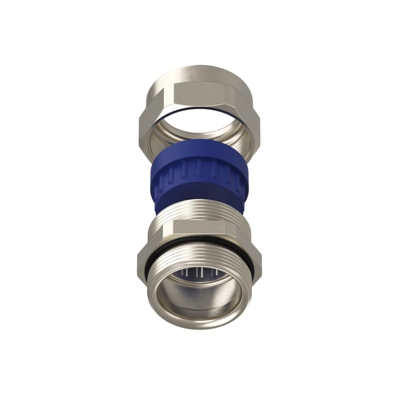 TEAFLEX - Pressacavo PG29 11,5-15,5 FF per installazioni ferroviarie in ottone nichelato IP68. 155FF16