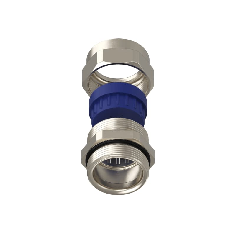 TEAFLEX - Pressacavo PG29 14-18 FF per installazioni ferroviarie in ottone nichelato IP68. 155FF18