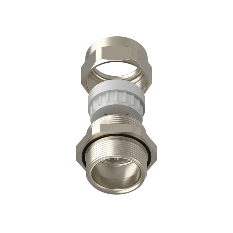 TEAFLEX - Pressacavo PG29-15mm.17-20,5 per installazioni ferroviarie in ottone nichelato IP68.