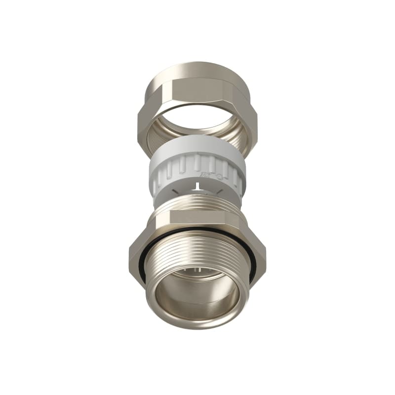 TEAFLEX - Pressacavo PG29-15mm.20 in ottone nichelato IP68 per installazioni ferroviarie.