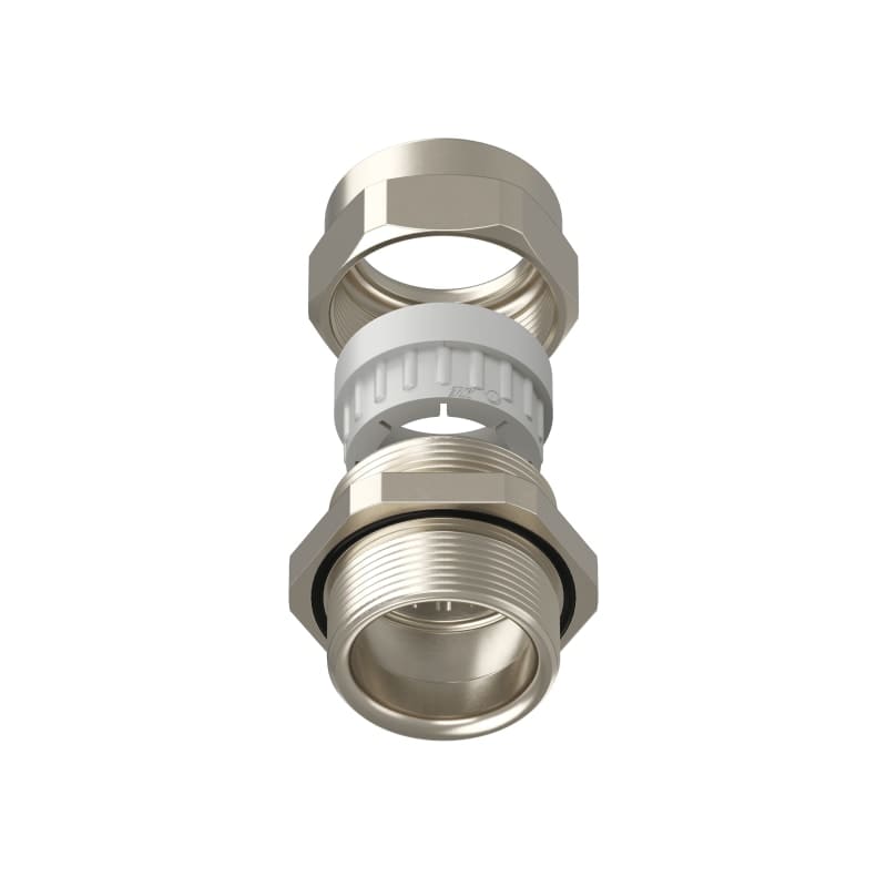 TEAFLEX - Pressacavo PG29-15mm.24-28 per installazioni ferroviarie in ottone nichelato IP68.