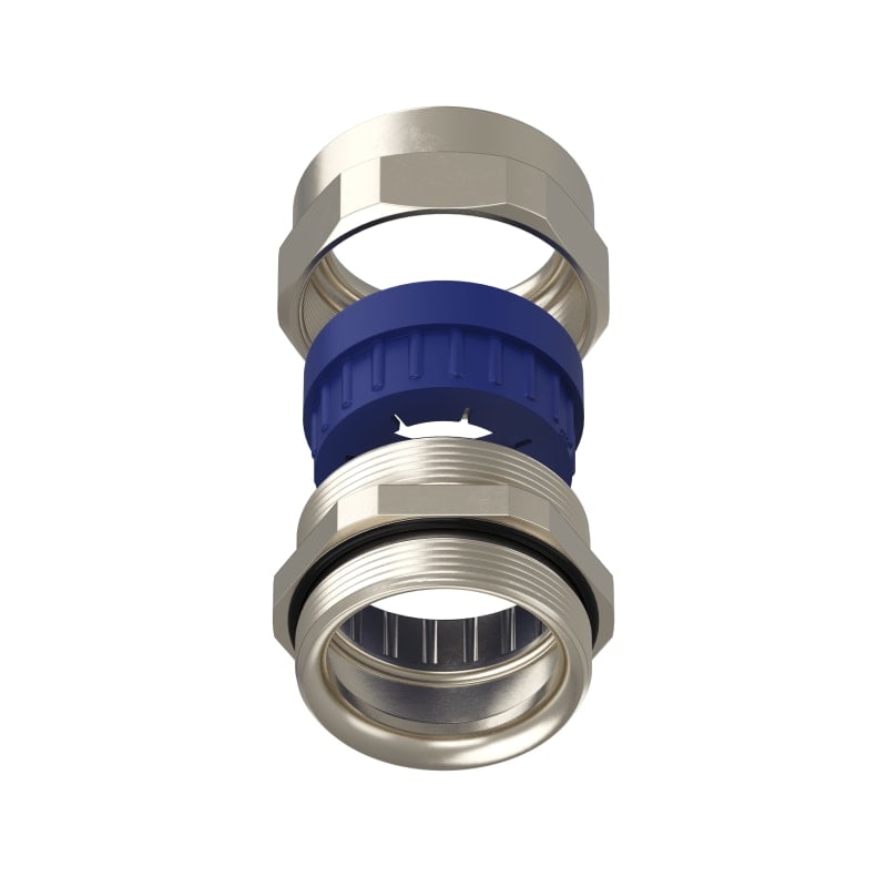 TEAFLEX - Pressacavo PG36-32 FF per installazioni ferroviarie in ottone nichelato IP68.