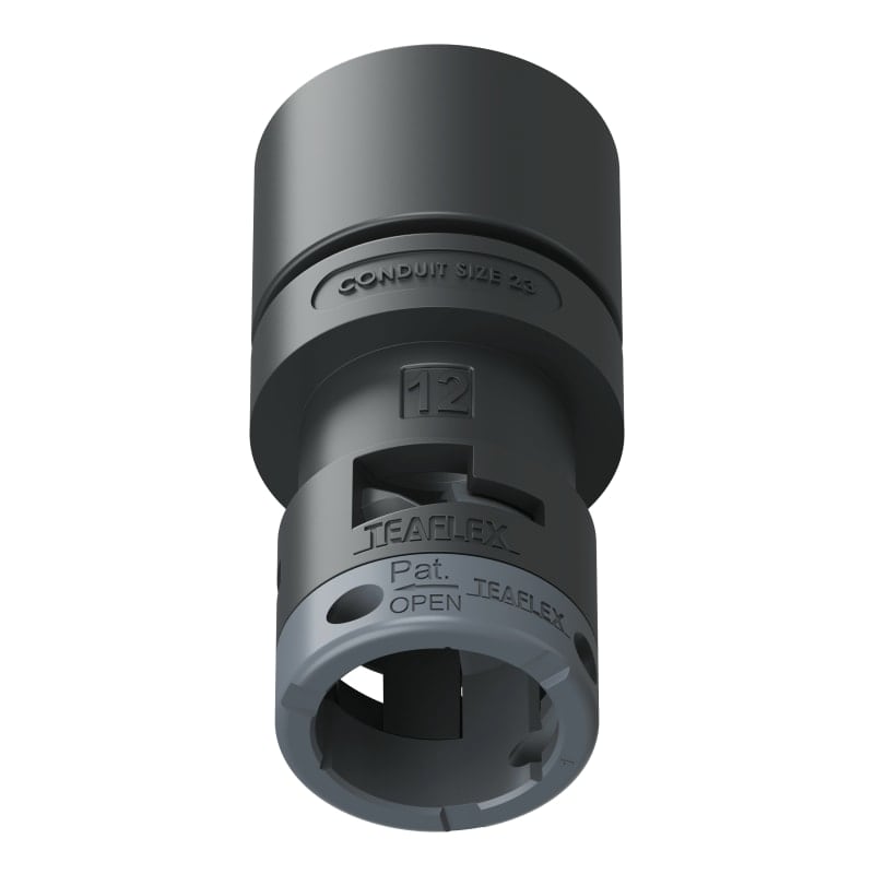 TEAFLEX - RACC.ADATTATORE NERO IP66 2312