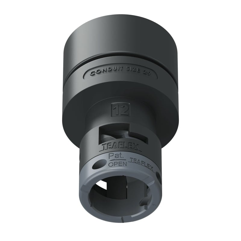 TEAFLEX - RACC.ADATTATORE NERO IP66 2912