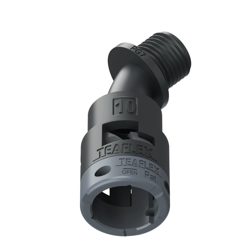 TEAFLEX - CURVA 45 IP66 BF10 PG07 NERO