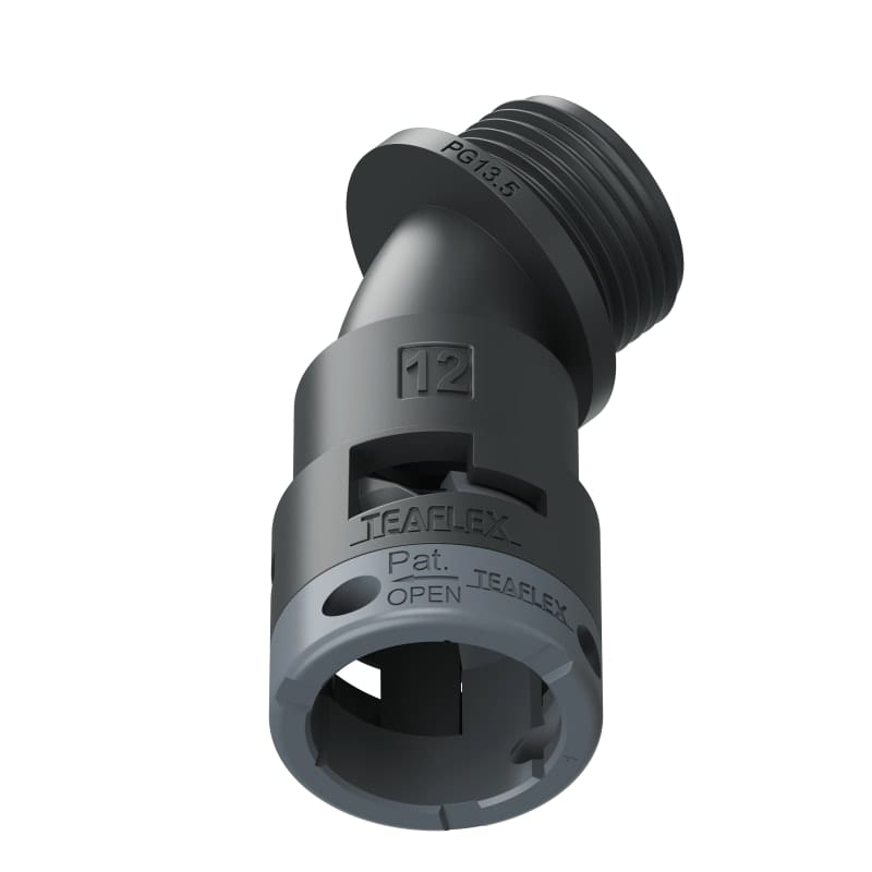 TEAFLEX - CURVA 45 IP66 BF12 PG13 NERO