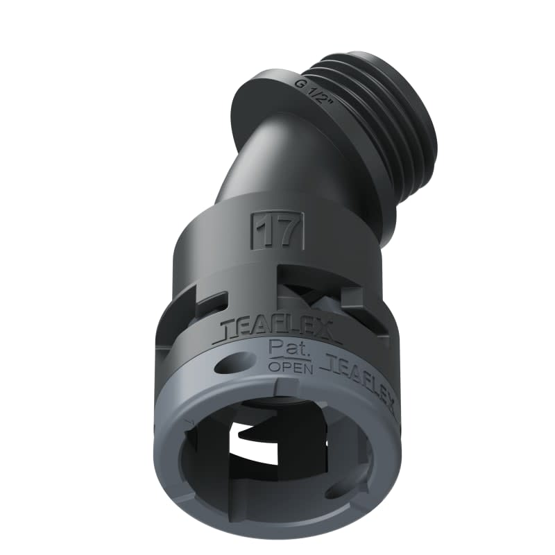 TEAFLEX - CURVA 45 IP66 BF17 1/2NERO 6BBF17G03