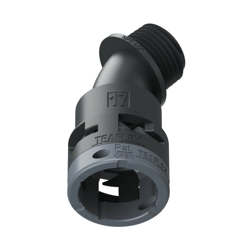 TEAFLEX - CURVA 45 IP66 17NPT 1/2' NERO