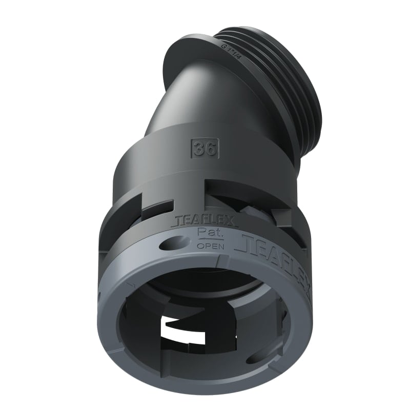 TEAFLEX - CURVA 45 IP66 BF36 1'1/4 NERO