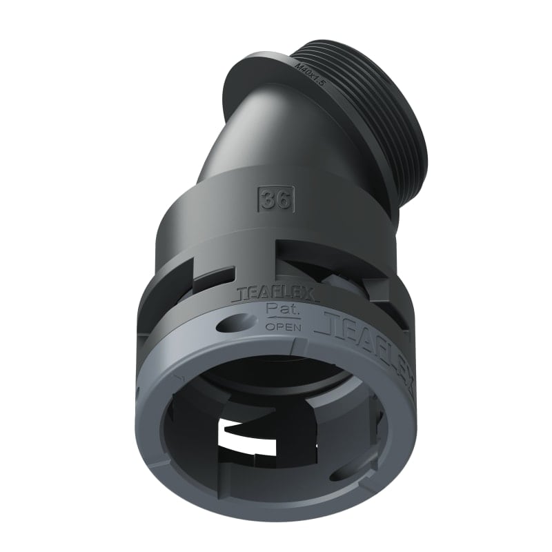 TEAFLEX - CURVA 45 IP66 BF36 M40 NERO