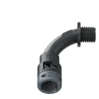 TEAFLEX - CURVA 90 IP66 BN07 M12 NERO 6BBN07M12