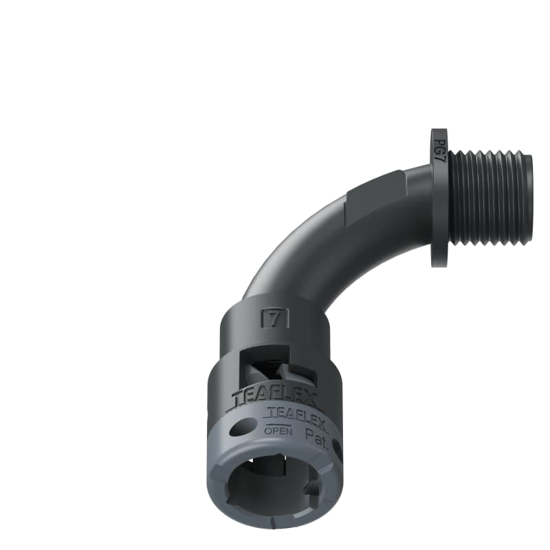 TEAFLEX - CURVA 90 IP66 BN07 PG07 NERO 6BBN07P07