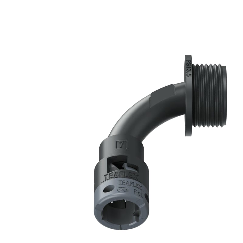 TEAFLEX - CURVA 90 IP66 BN07 PG13 NERO