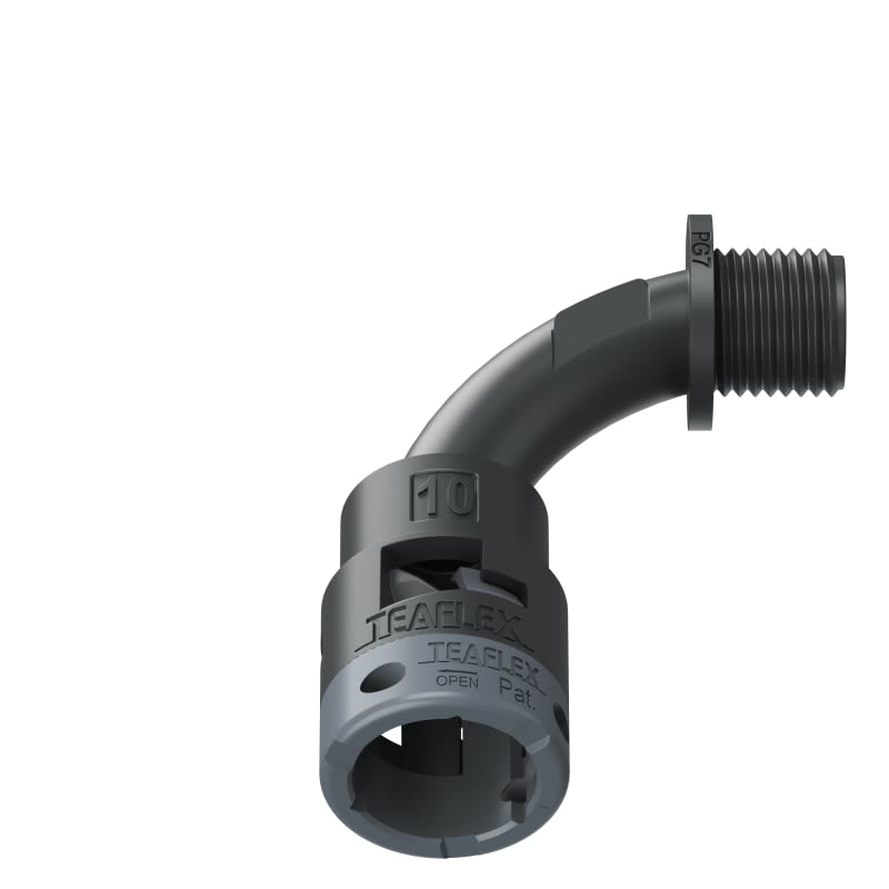 TEAFLEX - CURVA 90 IP66 BN10 PG07 NERO