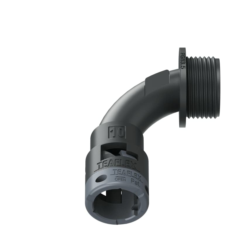 TEAFLEX - CURVA 90 IP66 BN10 PG13 NERO