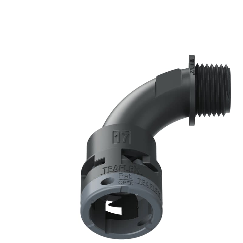 TEAFLEX - CURVA 90 IP66 17NPT 1/2' NERO