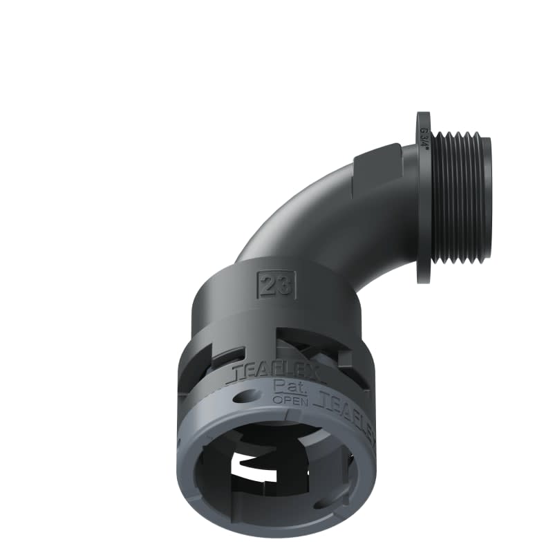 TEAFLEX - CURVA 90 IP66 BN23 3/4' NERO 6BBN23G04