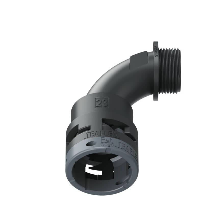TEAFLEX - CURVA 90 IP66 BN23 M25 NERO 6BBN23M25