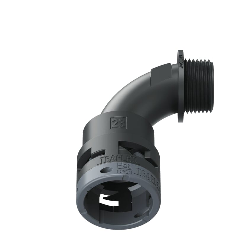 TEAFLEX - CURVA 90 IP66 23NPT 3/4' NERO
