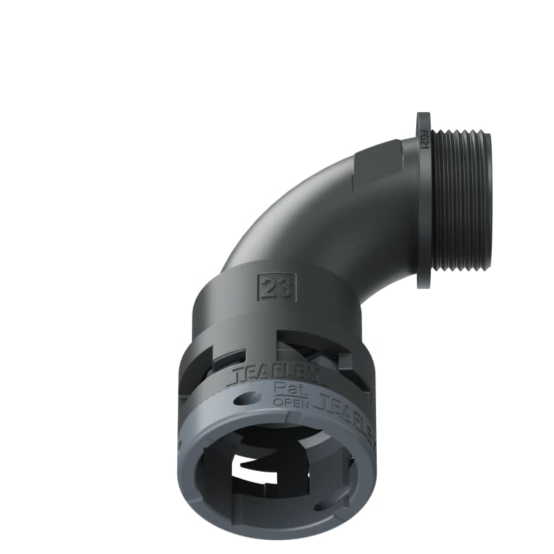 TEAFLEX - CURVA 90 IP66 BN23 PG21 NERO 6BBN23P21