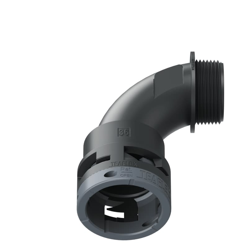 TEAFLEX - CURVA 90  IP66 36NPT1'1/4 NERO