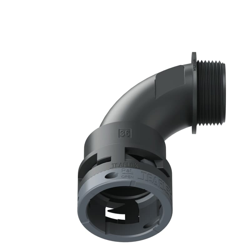 TEAFLEX - CURVA 90 IP66 36NPT1'1/4 NERO