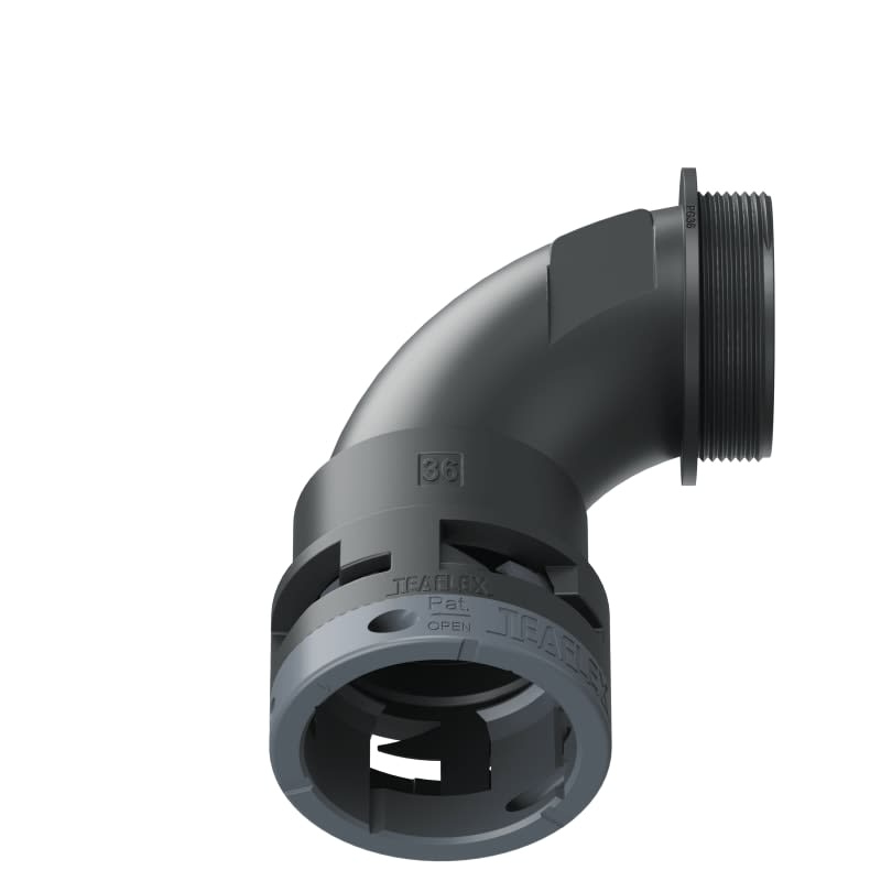 TEAFLEX - CURVA 90 IP66 BN36 PG36 NERO