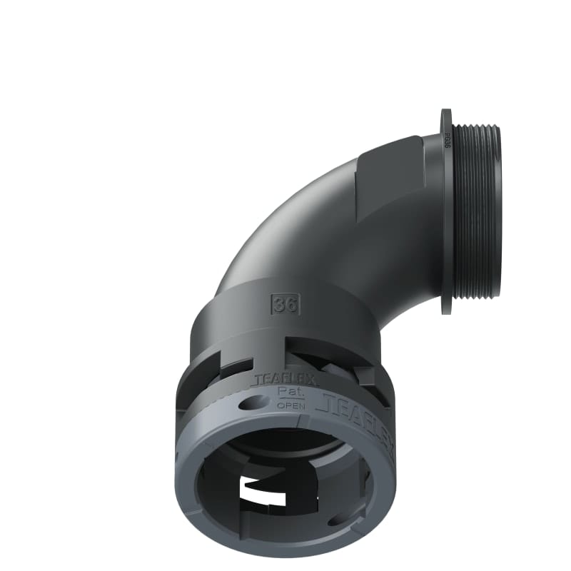 TEAFLEX - CURVA 90 IP66 BN36 PG36 NERO