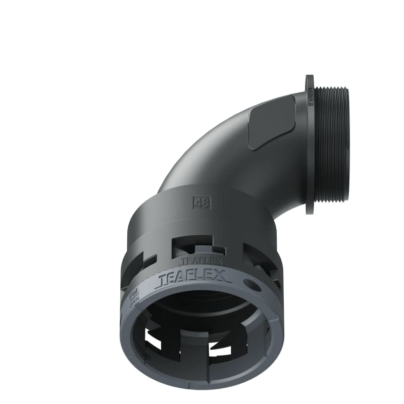 TEAFLEX - CURVA 90 IP66 BN48 M50 NERO