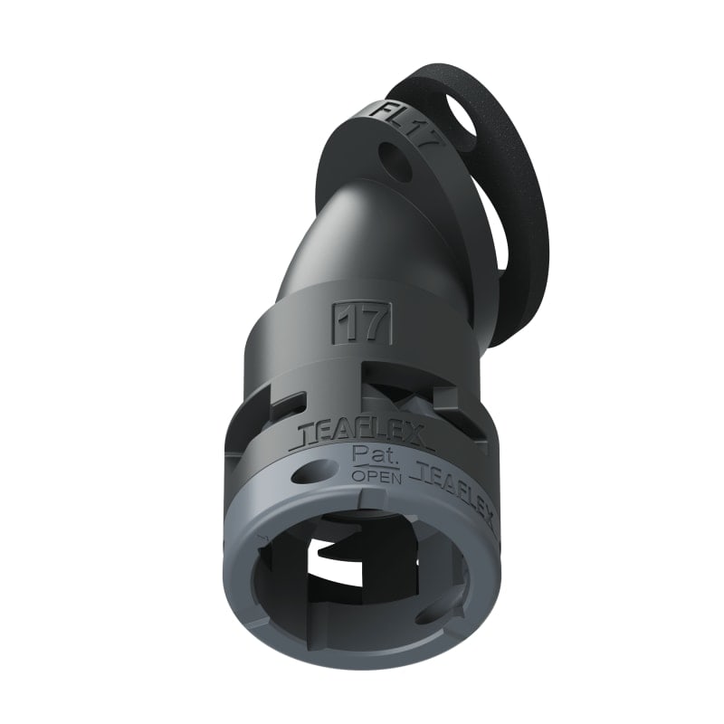 TEAFLEX - FLANGIA 45 IP66 FF17 NERO