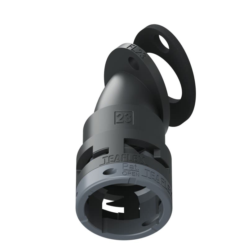 TEAFLEX - FLANGIA 45 IP66 FF23 NERO