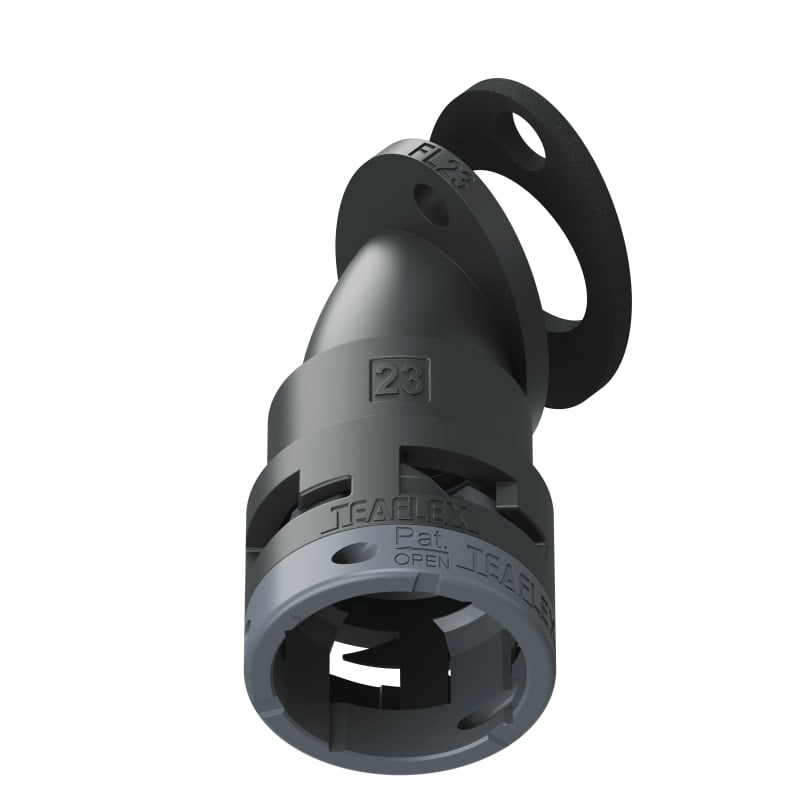TEAFLEX - FLANGIA 45 IP66 FF23 NERO
