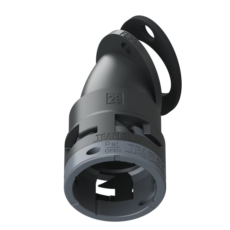 TEAFLEX - FLANGIA 45 IP66 FF29 NERO