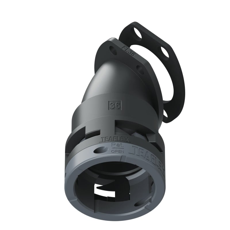 TEAFLEX - FLANGIA 45 IP66 FF36 NERO