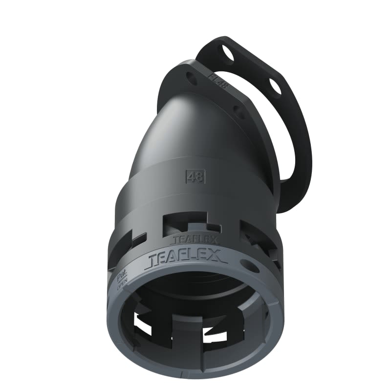TEAFLEX - FLANGIA 45 IP66 FF48 NERO 6BFF48