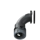 TEAFLEX - Raccordo a 90 senza spigoli flangia poliammide IP66 nero FL17.